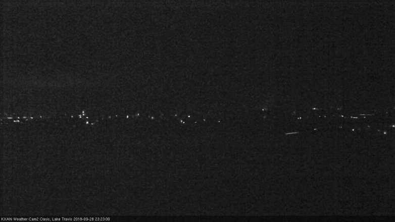 Lake Travis webcam, September 28, 2018 10:25 PM CT