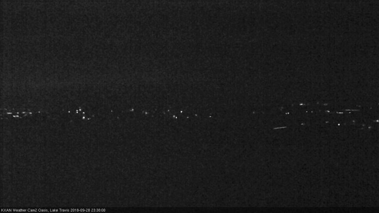 Lake Travis webcam, September 28, 2018 10:40 PM CT