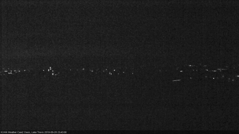 Lake Travis webcam, September 28, 2018 10:45 PM CT