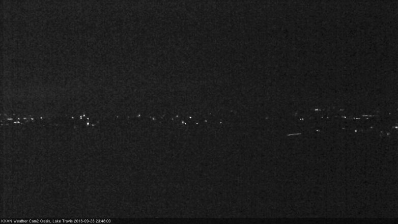 Lake Travis webcam, September 28, 2018 10:50 PM CT