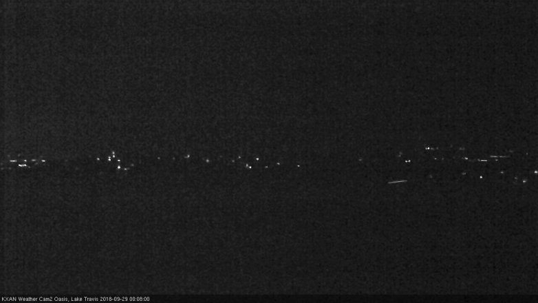 Lake Travis webcam, September 28, 2018 11:10 PM CT