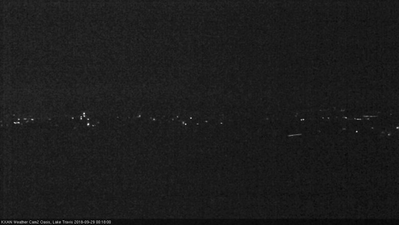 Lake Travis webcam, September 28, 2018 11:20 PM CT