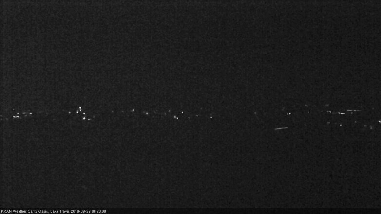 Lake Travis webcam, September 28, 2018 11:30 PM CT