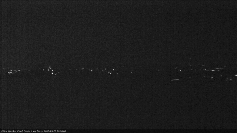 Lake Travis webcam, September 28, 2018 11:40 PM CT