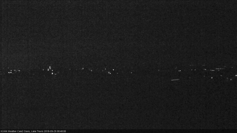 Lake Travis webcam, September 28, 2018 11:50 PM CT