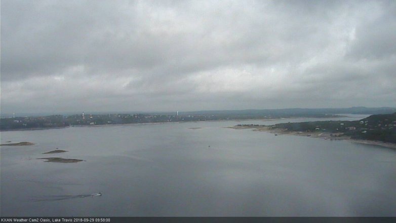 Lake Travis webcam, September 29, 2018 9:00 AM CT