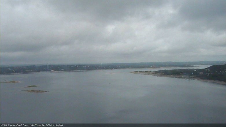 Lake Travis webcam, September 29, 2018 9:10 AM CT