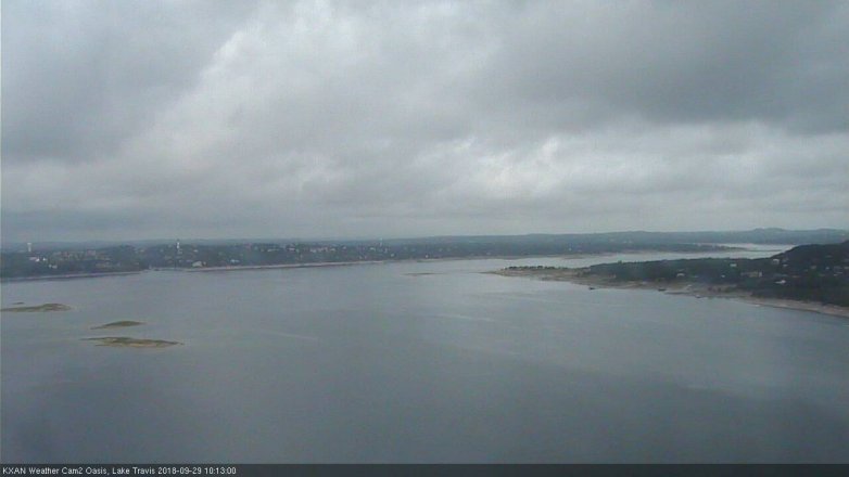 Lake Travis webcam, September 29, 2018 9:15 AM CT