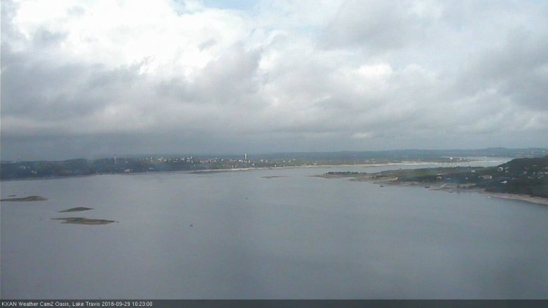 Lake Travis webcam, September 29, 2018 9:25 AM CT