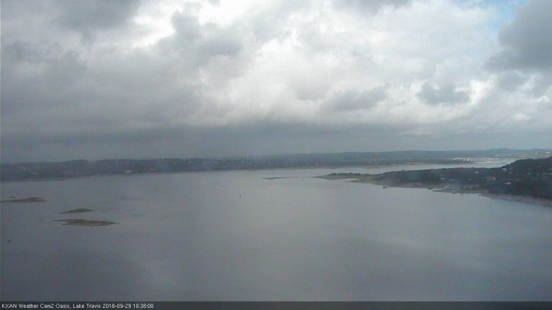Lake Travis webcam, September 29, 2018 9:40 AM CT