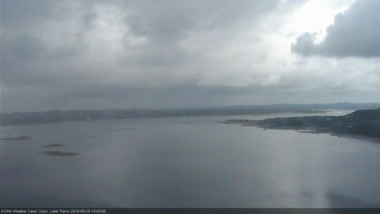 Lake Travis webcam, September 29, 2018 9:45 AM CT
