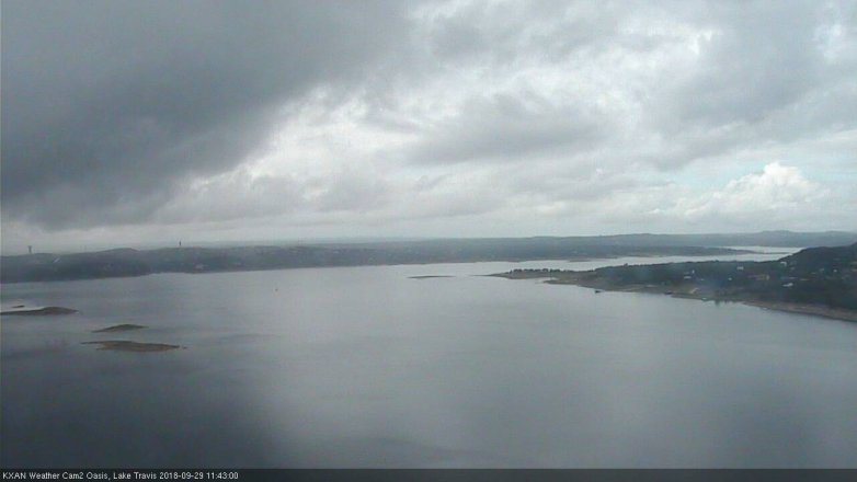 Lake Travis webcam, September 29, 2018 10:45 AM CT