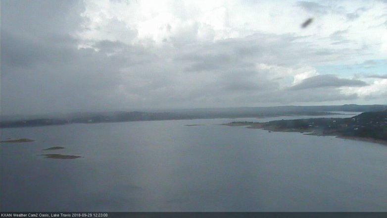 Lake Travis webcam, September 29, 2018 11:25 AM CT