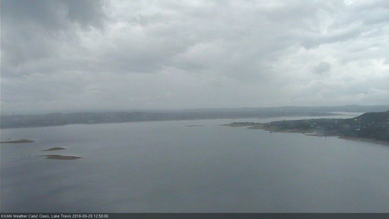 Lake Travis webcam, September 29, 2018 12:00 PM CT