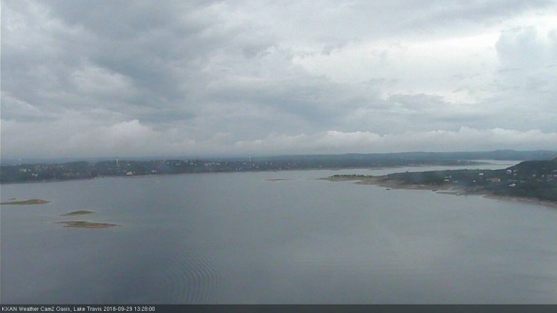 Lake Travis webcam, September 29, 2018 12:30 PM CT
