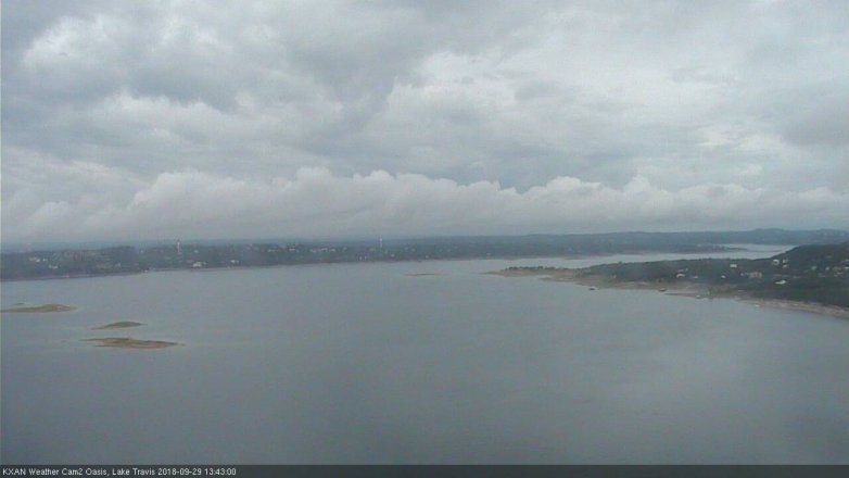 Lake Travis webcam, September 29, 2018 12:45 PM CT