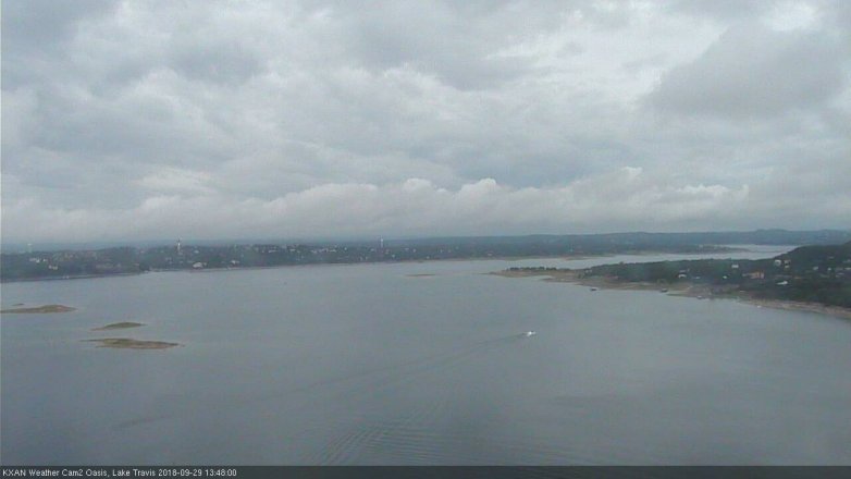 Lake Travis webcam, September 29, 2018 12:50 PM CT