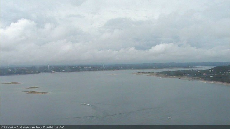 Lake Travis webcam, September 29, 2018 1:05 PM CT