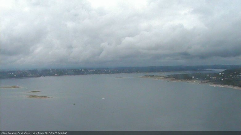 Lake Travis webcam, September 29, 2018 1:30 PM CT