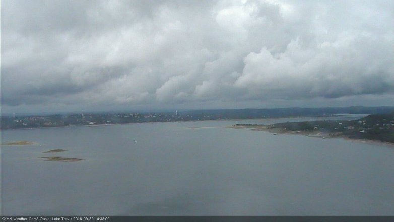 Lake Travis webcam, September 29, 2018 1:35 PM CT