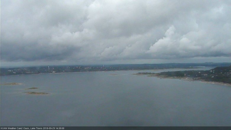 Lake Travis webcam, September 29, 2018 1:40 PM CT