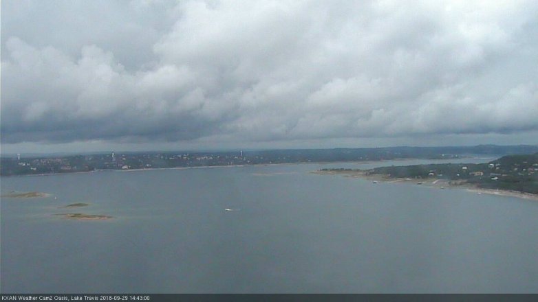 Lake Travis webcam, September 29, 2018 1:45 PM CT