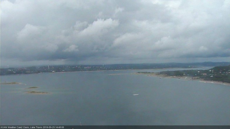 Lake Travis webcam, September 29, 2018 1:50 PM CT