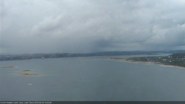 Lake Travis webcam, September 29, 2018 1:55 PM CT
