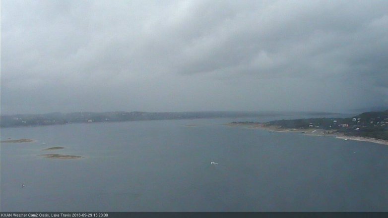 Lake Travis webcam, September 29, 2018 2:25 PM CT