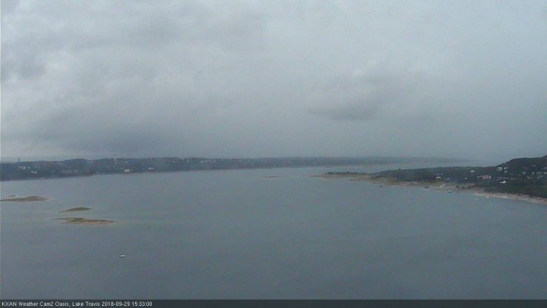 Lake Travis webcam, September 29, 2018 2:35 PM CT