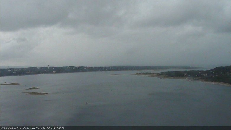 Lake Travis webcam, September 29, 2018 2:45 PM CT