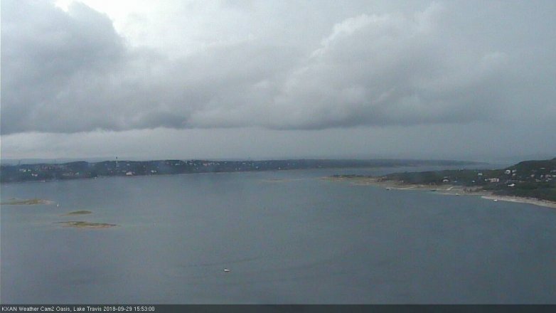 Lake Travis webcam, September 29, 2018 2:55 PM CT