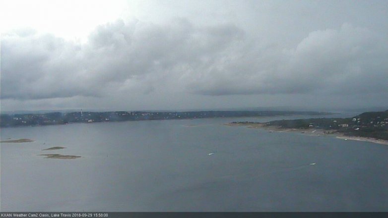 Lake Travis webcam, September 29, 2018 3:00 PM CT