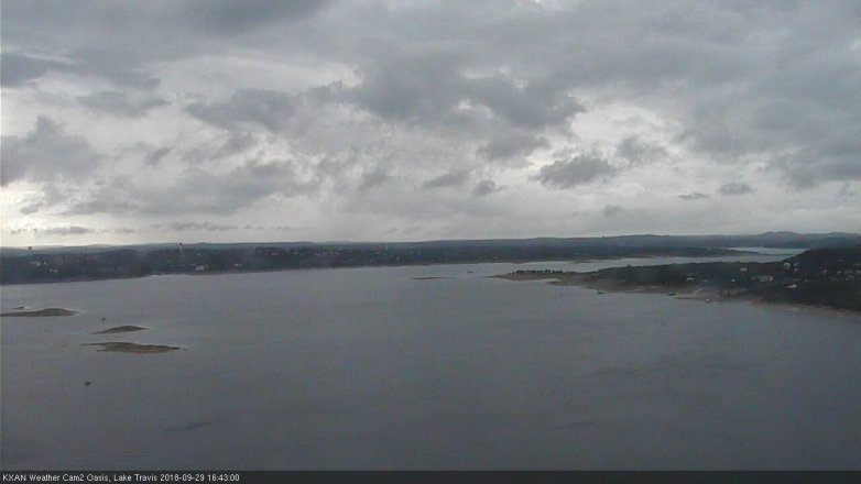 Lake Travis webcam, September 29, 2018 3:45 PM CT