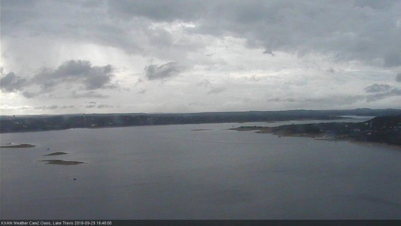 Lake Travis webcam, September 29, 2018 3:50 PM CT