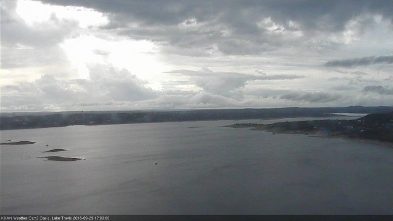 Lake Travis webcam, September 29, 2018 4:05 PM CT
