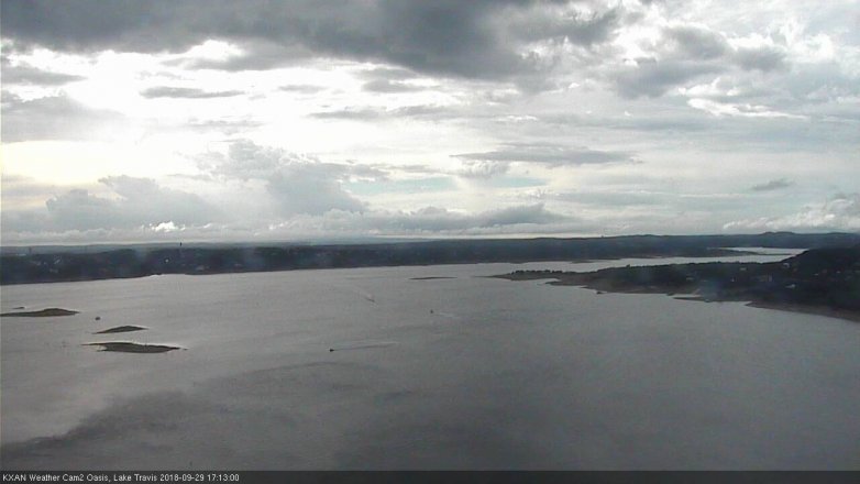 Lake Travis webcam, September 29, 2018 4:15 PM CT