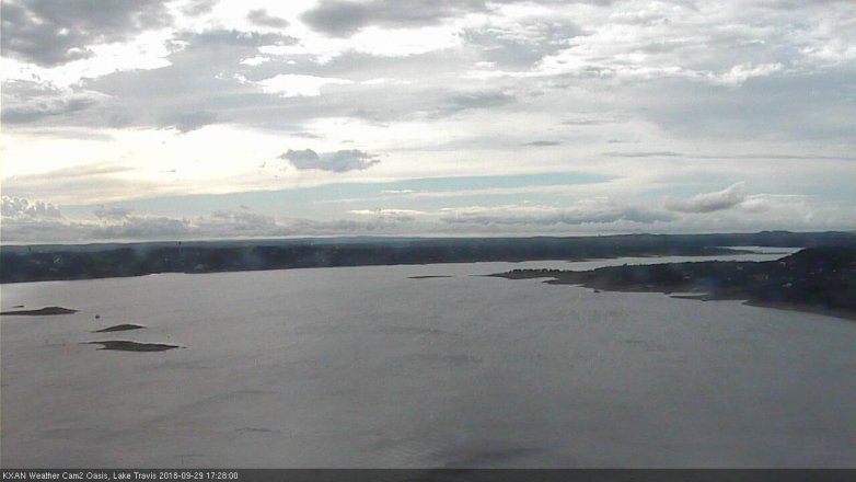 Lake Travis webcam, September 29, 2018 4:30 PM CT
