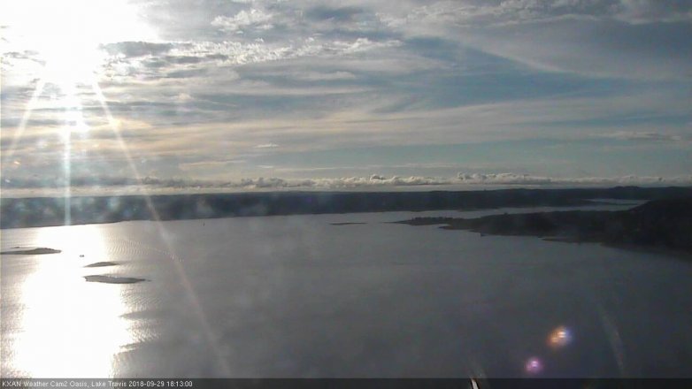 Lake Travis webcam, September 29, 2018 5:15 PM CT