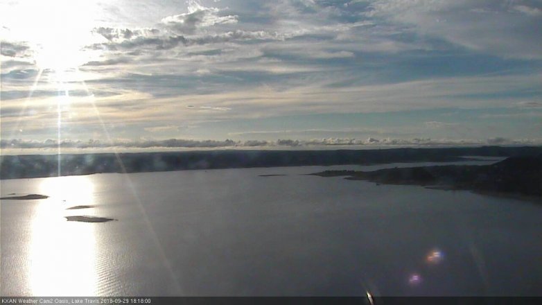 Lake Travis webcam, September 29, 2018 5:20 PM CT