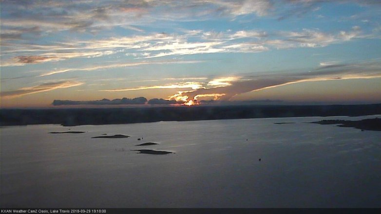 Lake Travis webcam, September 29, 2018 6:20 PM CT