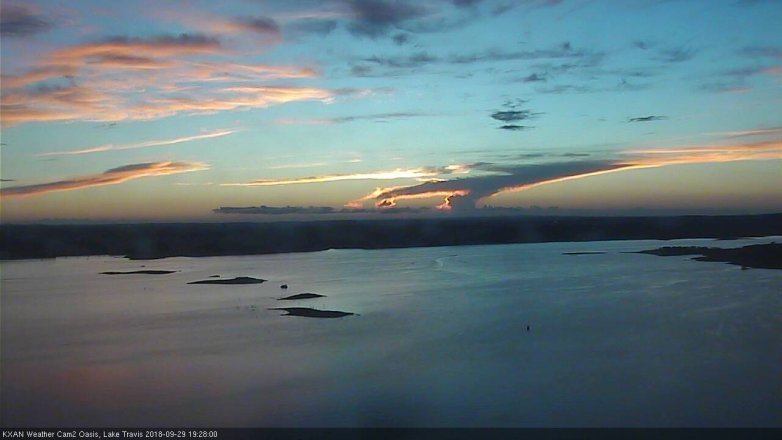 Lake Travis webcam, September 29, 2018 6:30 PM CT