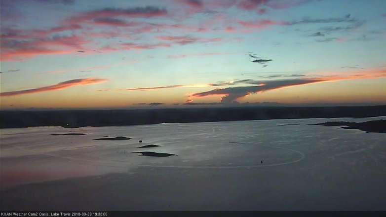 Lake Travis webcam, September 29, 2018 6:35 PM CT