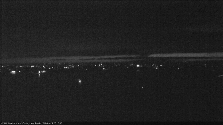 Lake Travis webcam, September 29, 2018 7:15 PM CT