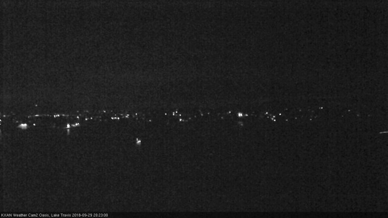 Lake Travis webcam, September 29, 2018 7:25 PM CT