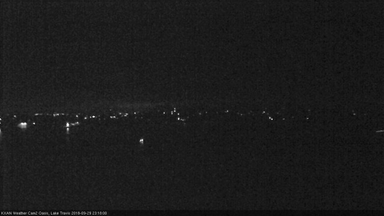 Lake Travis webcam, September 29, 2018 10:20 PM CT