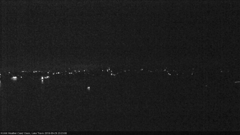 Lake Travis webcam, September 29, 2018 10:25 PM CT