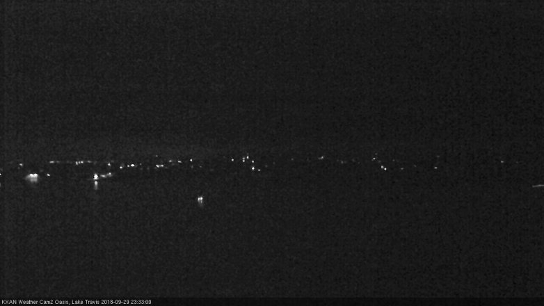 Lake Travis webcam, September 29, 2018 10:35 PM CT