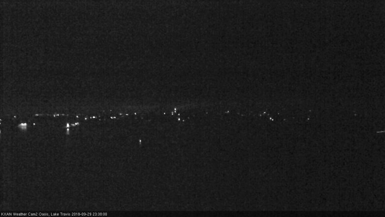 Lake Travis webcam, September 29, 2018 10:40 PM CT