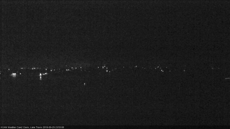 Lake Travis webcam, September 29, 2018 10:55 PM CT